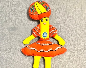 チキータバナナ ピロードール プラッシュ アメトイ 1970 Chiquita Banana Pillow Doll チキータバナナ ビンテージ ピロー