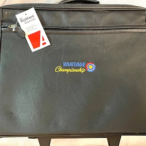 Travel Bag Leather Vintage Golf Tournament Souvenir