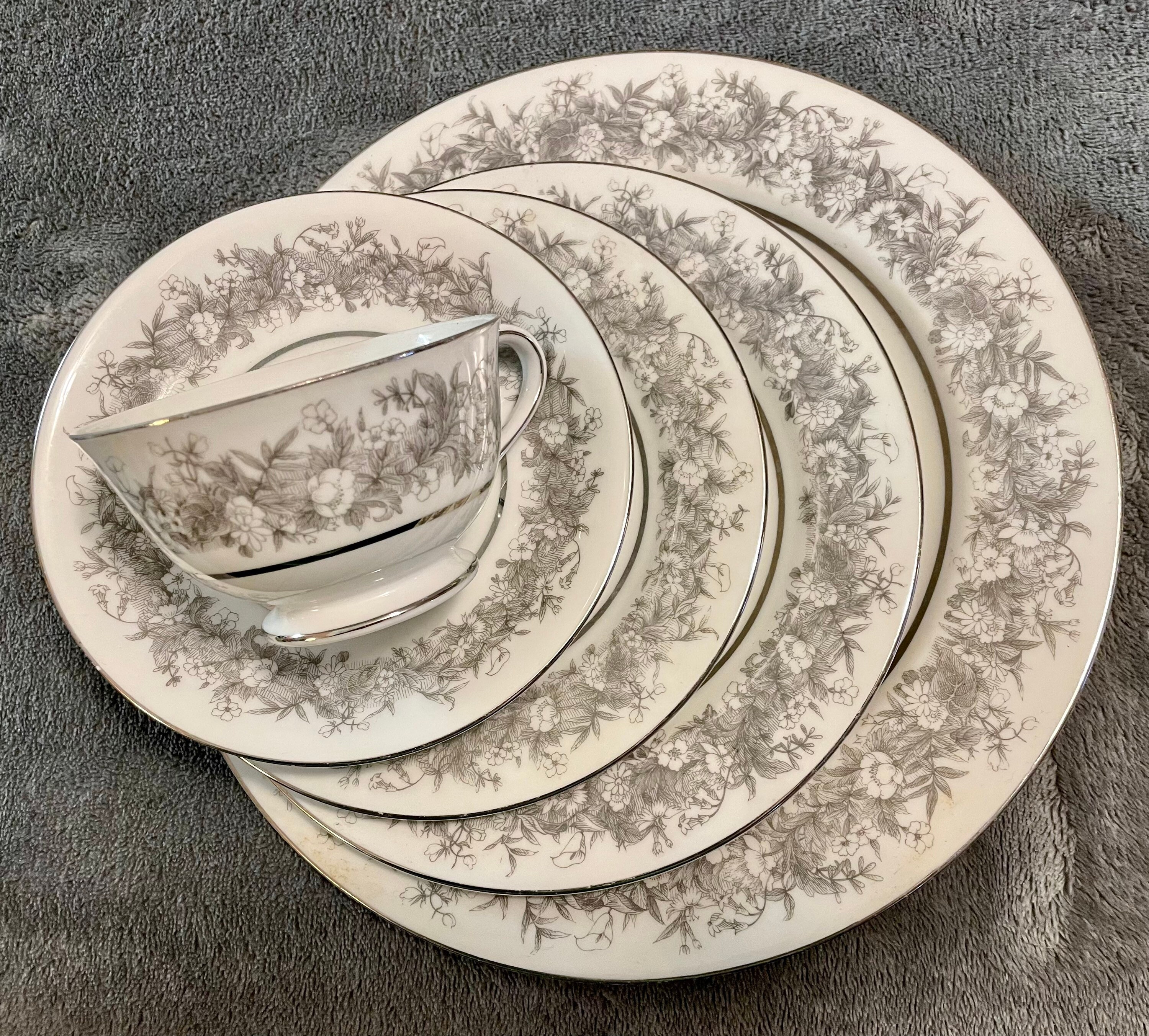 SANGO Florentine China 5 Piece Place Setting - Etsy