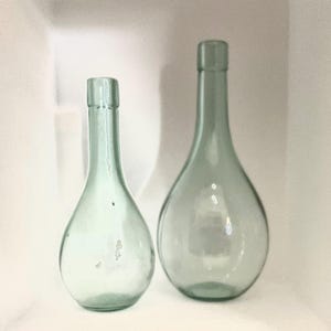 Wine Jug, Green Blown Glass, Choice of Size
