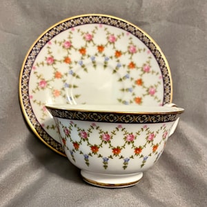 Colorful Cup and Saucer