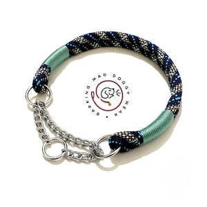 Collier pour chien en corde de qualité supérieure fait main, matériel en acier