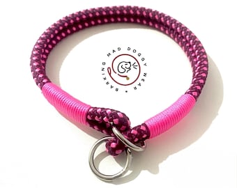 Double rope dog slip collar (made to order)
