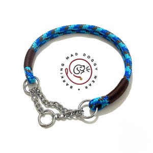 Collar de cuerda Martingale de medio control para perros (hecho a medida) medio control