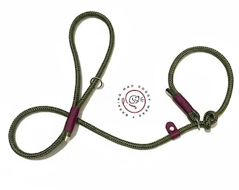 Knotted rope dog slip lead