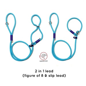Figure of eight / slip lead (2 in 1) leash / head collar