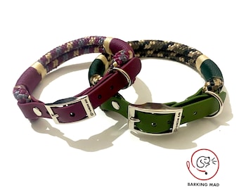 Collier ajustable en corde pour chien (fabriqué sur commande)