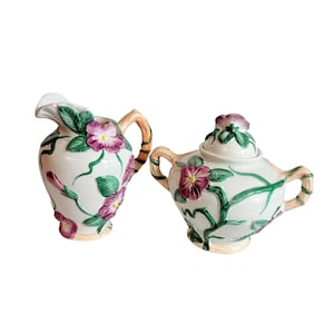Vintage Fitz & Floyd &quot;Fairie Glen&quot; Sugar and Creamer Set
