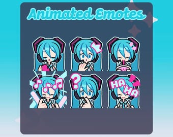 Vocaloid Hatsune Miku Animierte Emotes