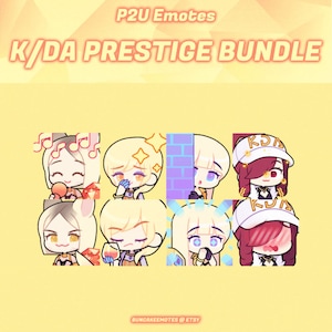 Paquete de gestos de prestigio K/DA / Ahri, Evelynn, Kai'Sa, Akali