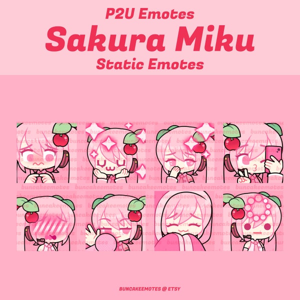 Émoticônes de Sakura Miku | Vocaloïde