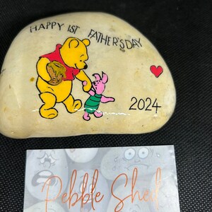 Nouveau cadeau papa, premier cadeau de fête des pères, cadeau presse-papiers, cadeau personnalisé, souvenir, Winnie l'ourson pour papa, cadeaux bar, homme des cavernes, papa