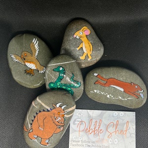 Gruffalo gifts, gruffalo resources for EYFS sensory activities. The Gruffalo inspired story stones Montessori
