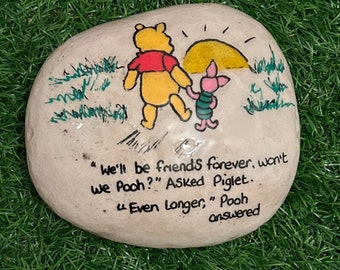 Winnie the Pooh quotes stone pebble gift memorial stone ornament gifts under 20