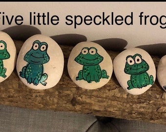 Five little speckled frogs open ended counting for early years minibeast topic resourses new term new year sensory activities. fairy tale