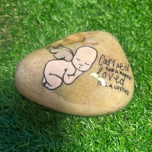 Cadeau babyverlies grafdecoratie tuin gedenkteken cadeau herinneringsdoos aandenken kiezelsteen MEMORIAL grafmarkering miskraam cadeau