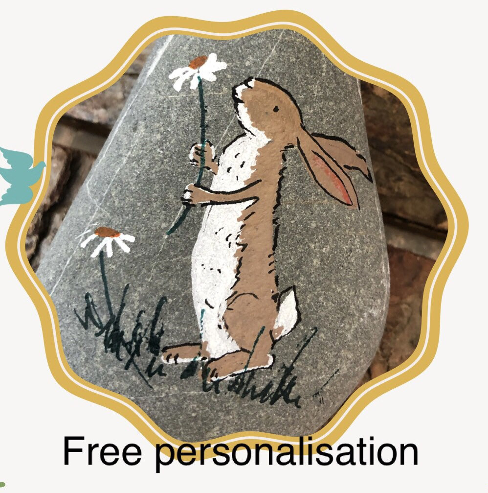 Guess How Much I Love You Personalised Pebble Hand Painted Etsy UK