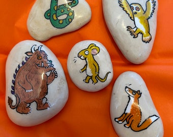 new term new year sensory activities. fairy tale resources The Gruffalo inspired story stones Montessori