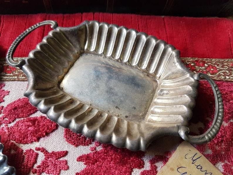 Old Metal Objects. Silver Metal. Old Small Metal Plates. Etsy