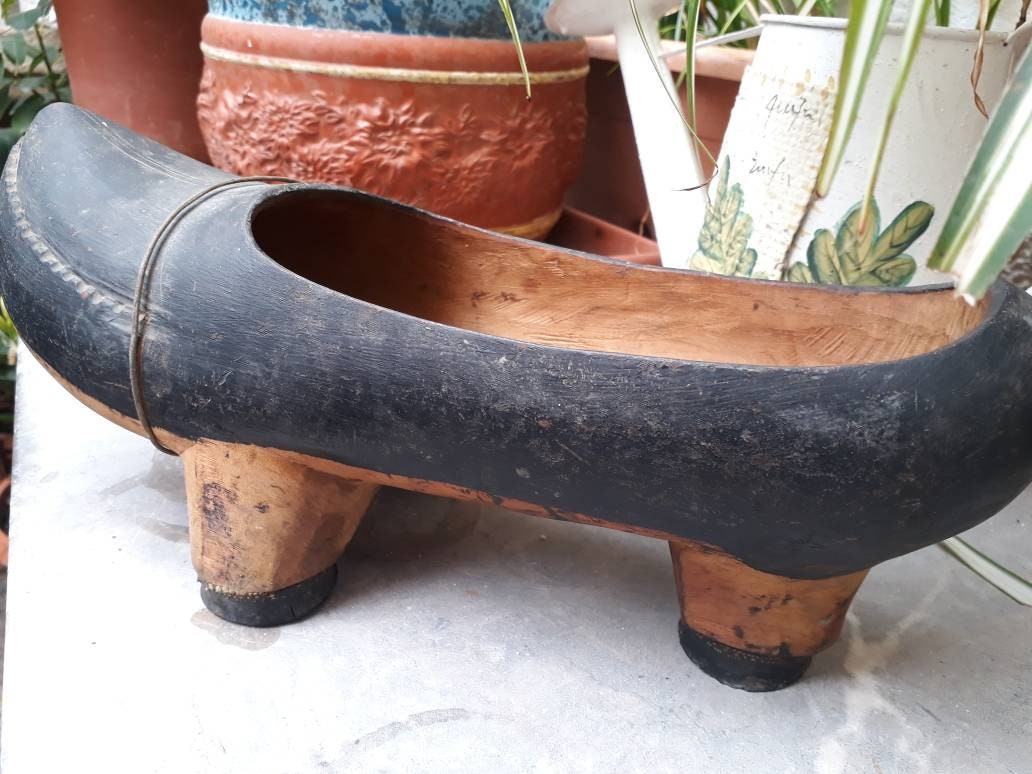 old wooden clogs