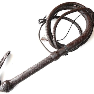Leather Bullwhip - 8 FT Bullwhip - Bullwhip - Bullwhip UK - Leather Whip - Indiana Jones whip - Zorro whip - Bull whip - Whip - Cracker Whip