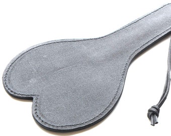 Love Heart Leather Paddle – Strict Spanking Toy
