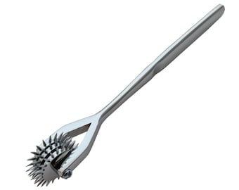 Handmade Pewter Wartenberg Pinwheel – Nerve Stimulation, Sensation Play