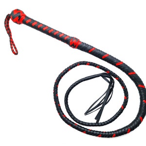 Bullwhip - Leather Bull Whip - Black Leather Whip- Cosplay Whip - Whip - Cat Whip - Flogger Whip - Snake Whip - Tawse - Indiana Jones Whip