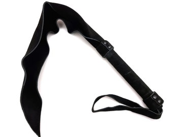 Handmade Suede Dragon Tail Flogger – 27.5 Inch Leather Whip