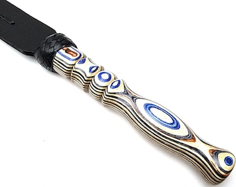 Handmade Leather Paddle with Wood Handle - 20.5 Inch Spanker