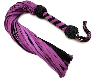 70 Tails Suede Flogger, Heavy Leather Whip