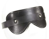 Leather Blindfold - Bdsm Blindfold - Bondage Blindfold - Fur Lining - Bdsm Gear - Bondage Gear - Fetish Blindfold