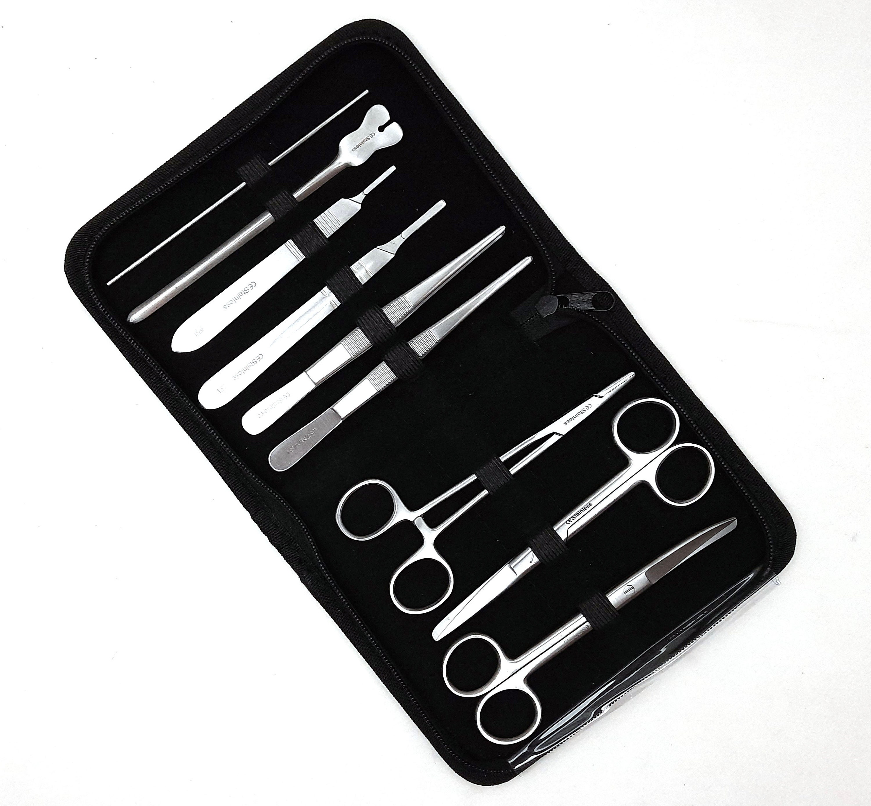 Kit de práctica de sutura (48 unidades), kit de sutura para uso de  entrenamiento de estudiantes, kit completo de herramientas de entrenamiento  de