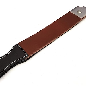Razor Strop - Leather Straight Cut Throat Two Sided Mini Razor Strop - Mini Sharpening Belt - Barber Razor Strop - Razor Belt - Barber Belt