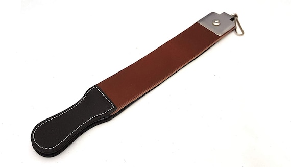 Leather Razor Strops Leather Strop for Straight Razor Sharpening and  Smoothing Double Sided Leather Strop