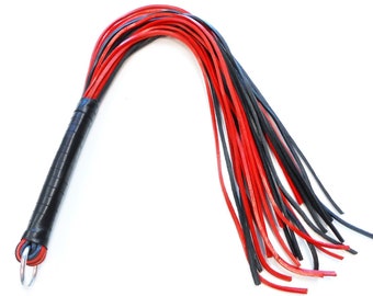 Strict Suede Leather Flogger Whip – Handmade 21-Inch Tawse