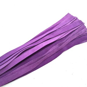 Leather Flogger, Purple Leather Revolving Flogger - Whip - Bdsm Flogger