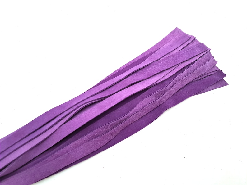 Leather Flogger, Purple Leather Revolving Flogger - Whip - Bdsm Flogger