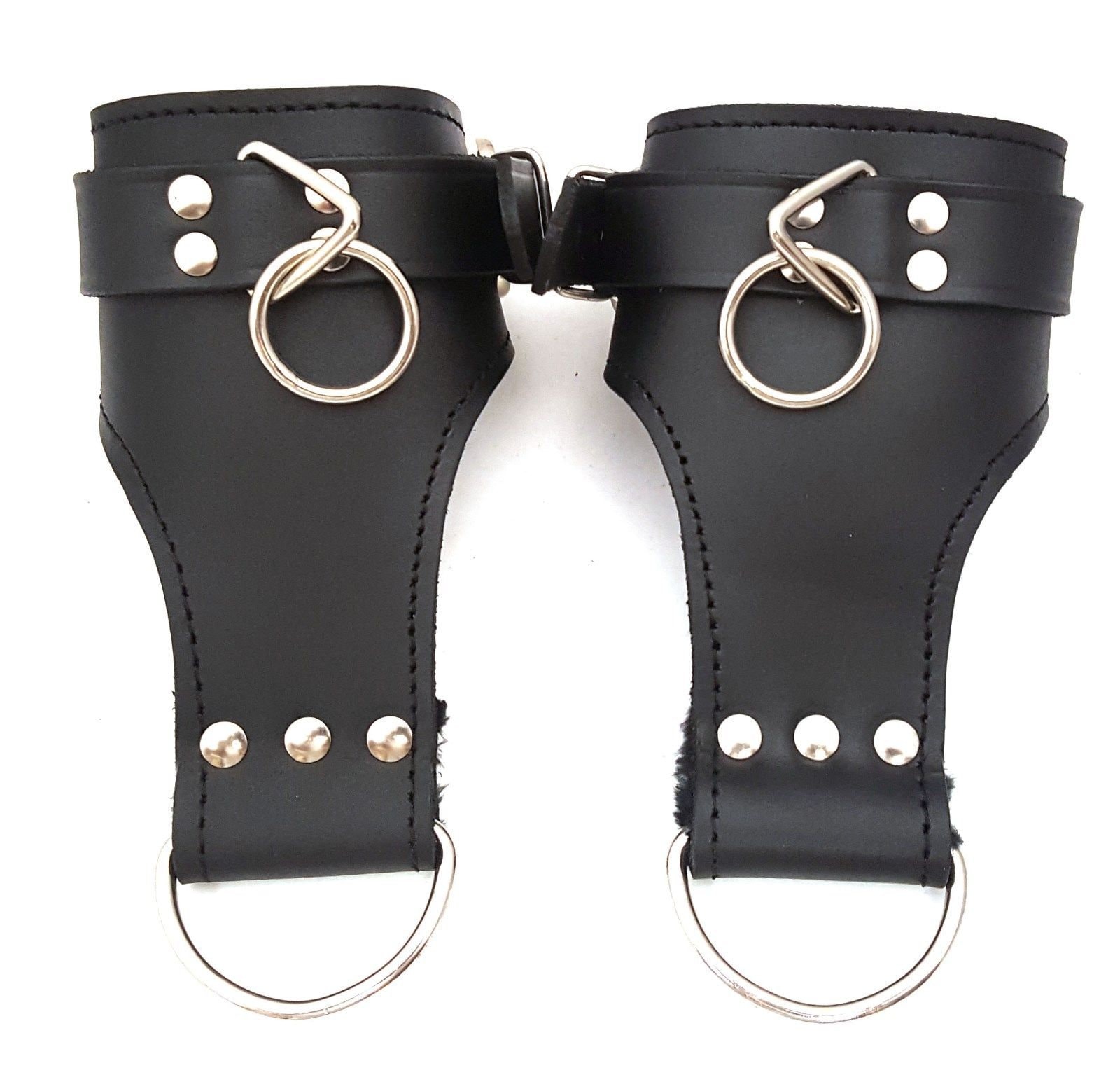 n71) Infinity Belt Leather Suspension Cuffs