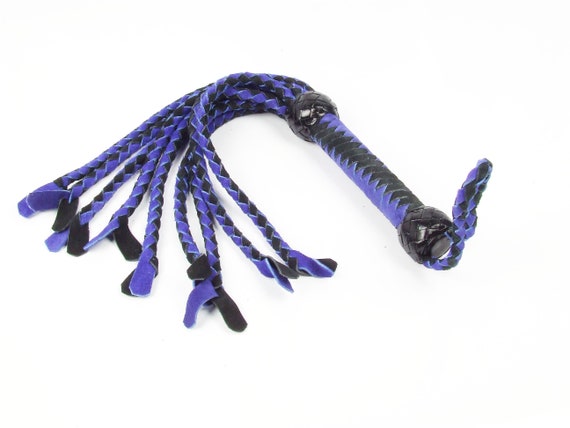 Hand Made Cat O/' 9 Tails Quality Genuine Leather Braided Flogger//whip 36/" Long.