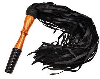 Flogger med trähandtag, floggers och piskor, floggers i läder, present till flickvän, pojkvän, man, fru, presenter till svensexa