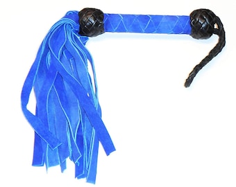 Handgemaakte suède leren flogger – 16 inch fetisjzweep