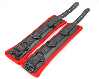 Leather Padded Wrist Cuffs – Bedroom Bondage Restraints