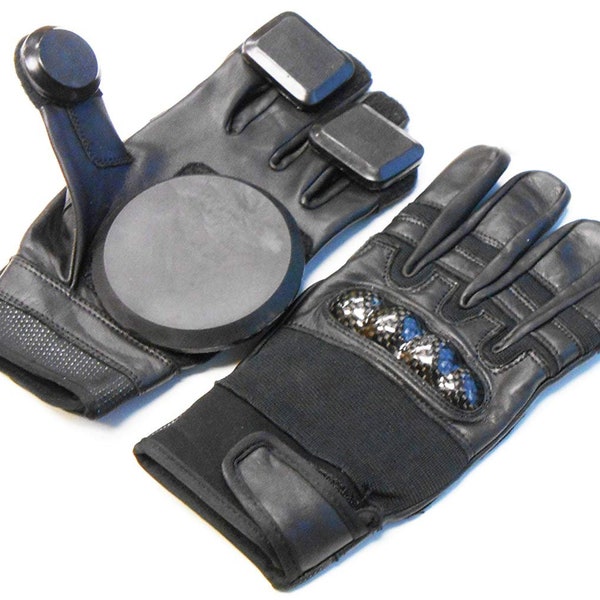 Quality Premium Leather Skateboard Gloves - Long board Slide Gloves - Free ride Gloves - Sports Gloves - Gloves.