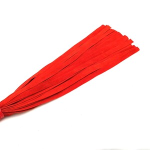 Leather Flogger, Red Leather Revolving Flogger - Whip - Bdsm Flogger