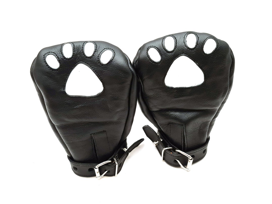 Moufles Pattes De Chien Padded Fist - Cuir PU - Pour Jeu BDSM/Fétichiste - Neuf