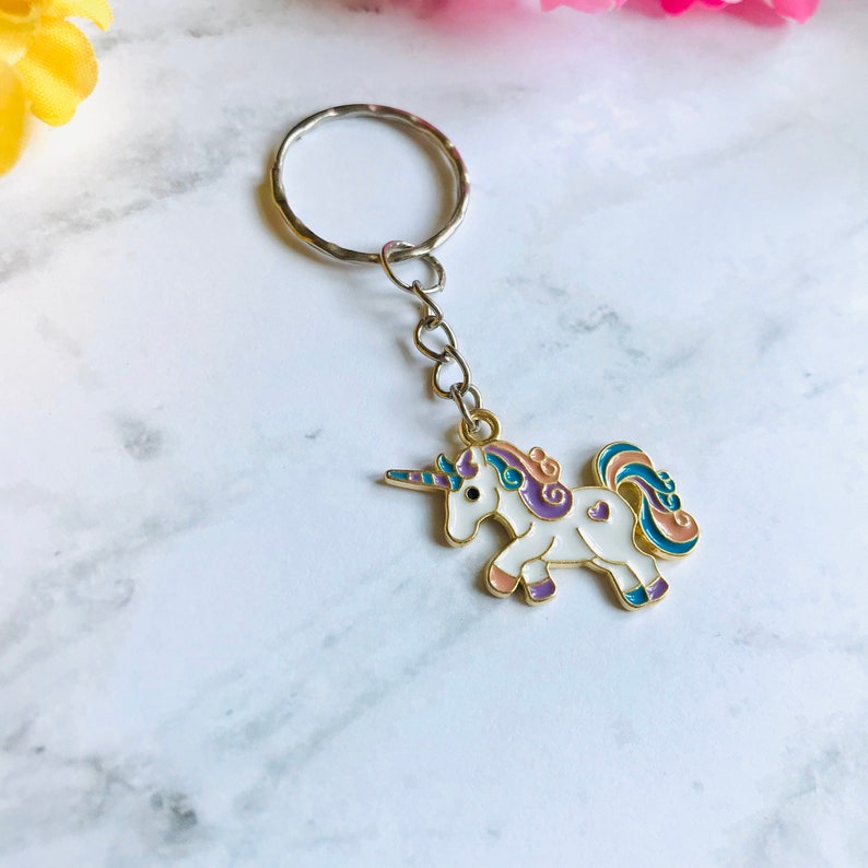 Unicorn Keychain Cute/ Kawaii Girl Keychain Rewards Chart Etsy