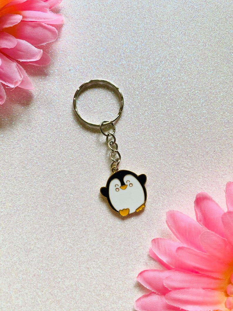 Penguin Keychain Cute/ Kawaii Animal Keychain Etsy