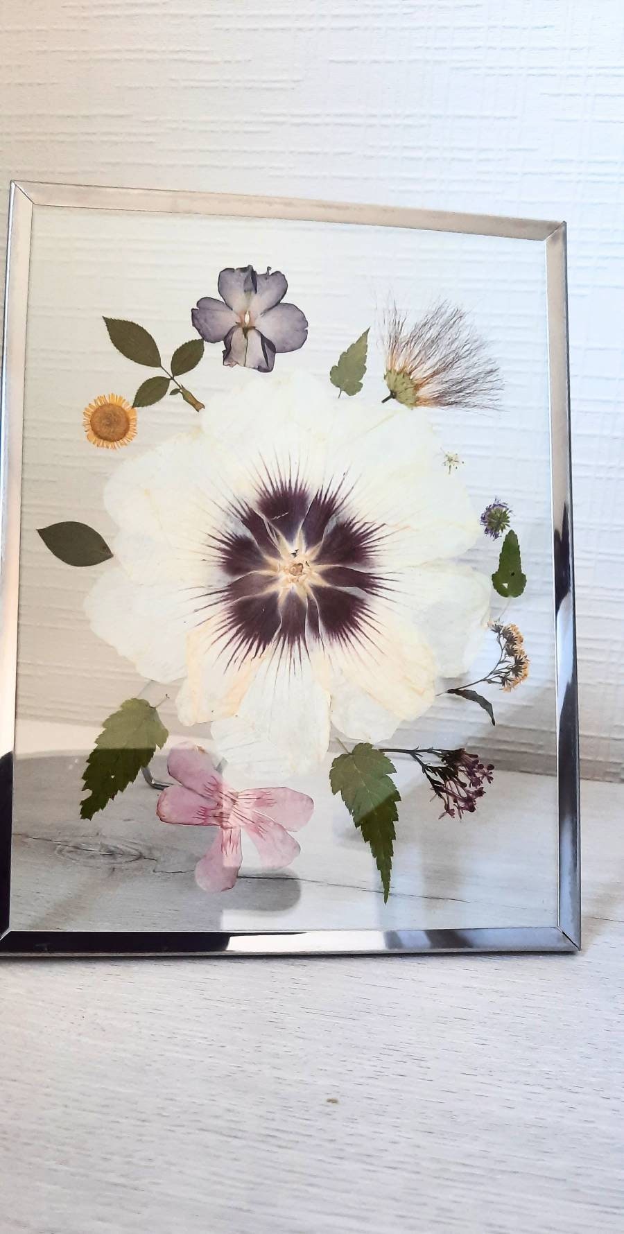 | de Fleurs Séchées Fleurs Pressées | Design Floral Décoration Salon Œuvres d'art Florales Herbier C