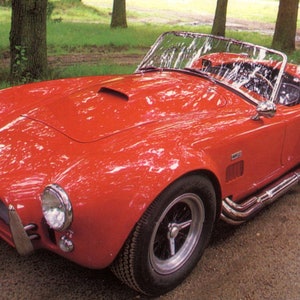 AC Shelby Cobra Acrylic Fridge Refrigerator Magnet 96mm x 63mm